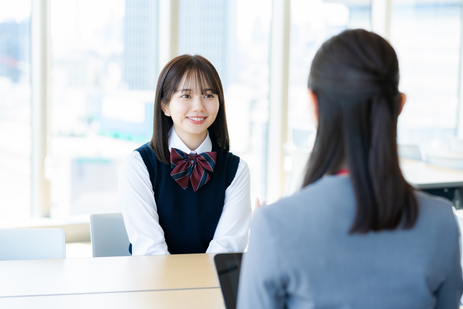 担任講師と生徒の二者面談